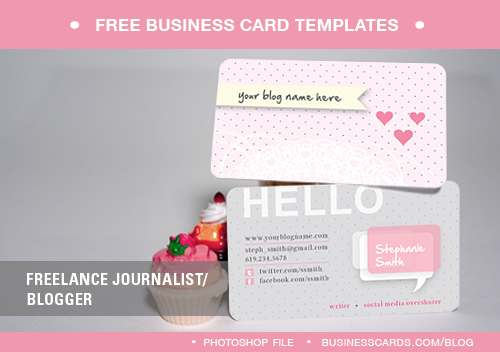 Blogger Business Card Template